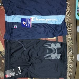 NEW W/TAGS CHAMPION & UNDER ARMOUR Jersey size M (10-12) both for $20